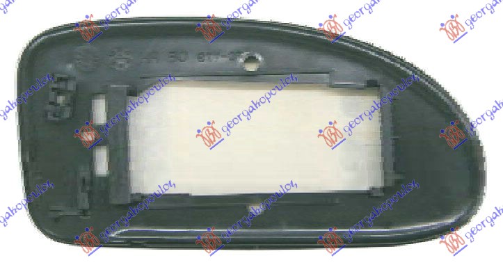 STAKLO RETROVIZORA (CETVRTASTO KACENJE) (KONVEKSNO) - LEVO