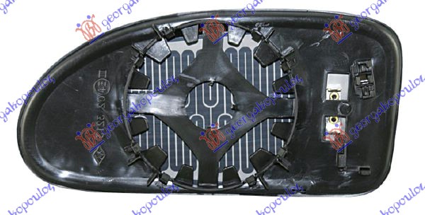 STAKLO RETROVIZORA SA GREJACEM (OKRUGLO KACENJE) (KONVEKSNO)