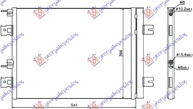 HLAD KLIME 1.4-1.6 BENZ- 1.5 DCi (51x40)