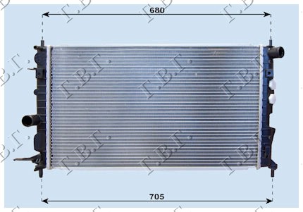 HLADNJAK MOTORA 1.6-1.816V A/C (61x37)