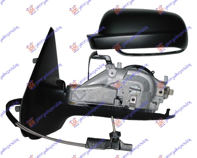 RETROVIZOR MEHANICKI SA SAJLOM (A KVALITET) (ASFERICNO STAKLO) - LEVO