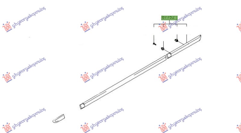 LAJSNA ZADNJEG BLATOBRANA (O) - DESNO