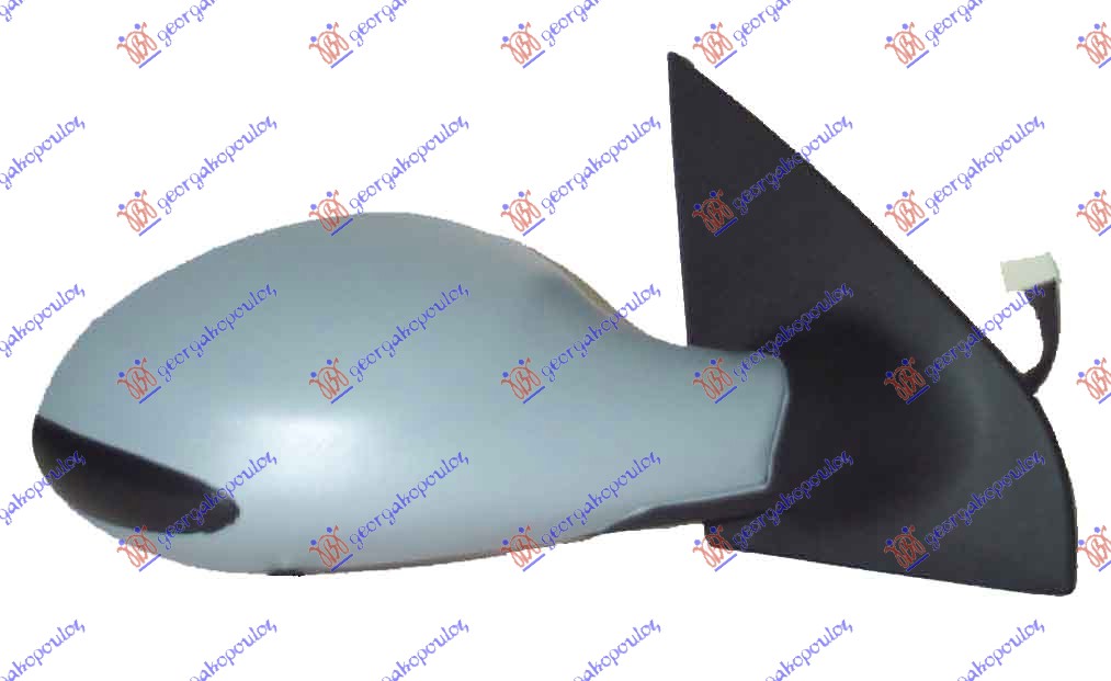 RETROVIZOR ELEKTRICNI SA GREJACEM 00- (A KVALITET) (KONVEKSNO STAKLO) - DESNO