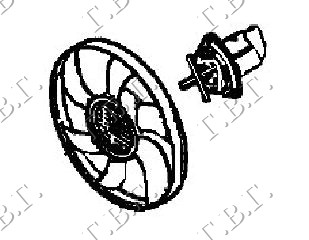 VENTILATOR KOMPLET (-A/C) 1.4-1.6 BENZIN