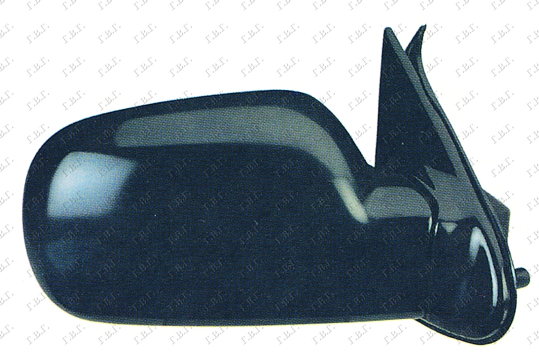 RETROVIZOR ELEKTRICNI (A KVALITET) (KONVEKSNO STAKLO) - DESNO