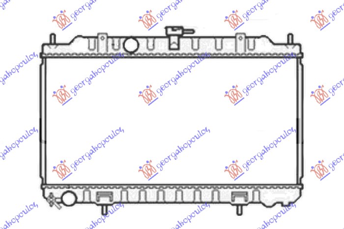 HLADNJAK MOTORA 1.5/1.8 (360x690) (JAPAN) (GORNJI OTVORI NOSACA VENTILATORA 400m