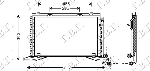 HLADNJAK KLIME 2.0COMPR-2.0-2.2CDI(57x32