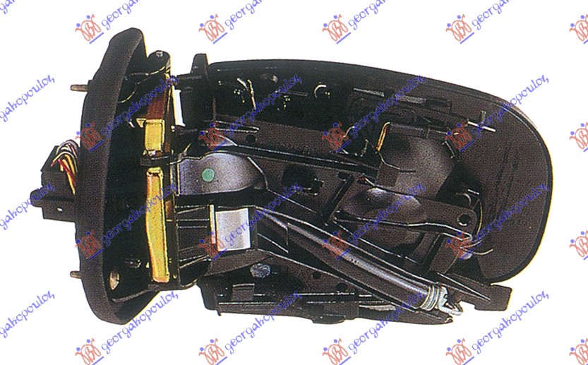 RETROVIZOR (BEZ POKLOPCA) ELEKTRICNI SA GREJACEM (MIGAVAC) (7 PIN) (ASFERICNO ST - LEVO