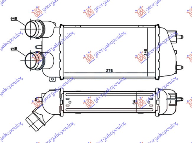 HLAD.INTRC. 1.6 HDi DIZ (275x150x64) -06