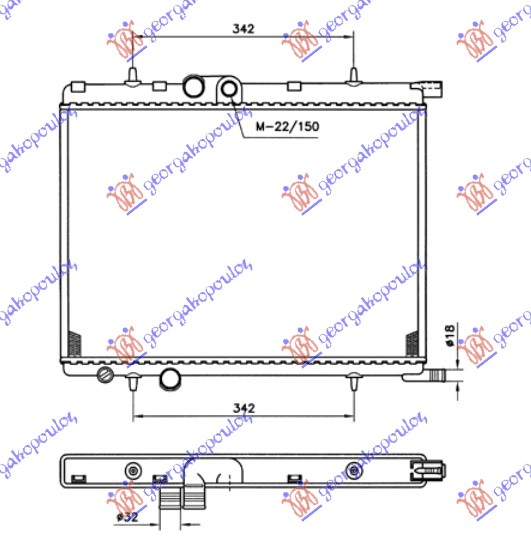 HLAD MOTORA 1.6 16V +/-A/C (38x55x1.8)