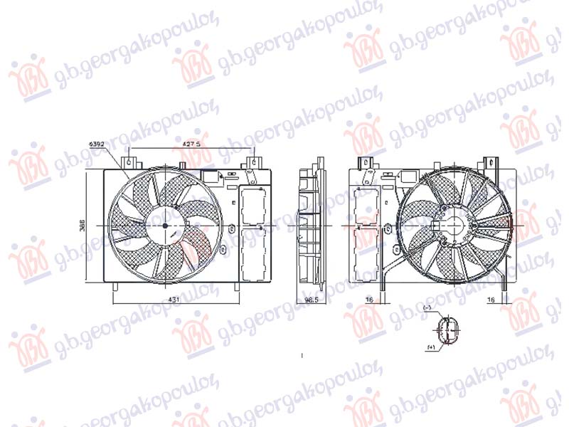 VENTILATOR (2 PIN) (NISSENS)