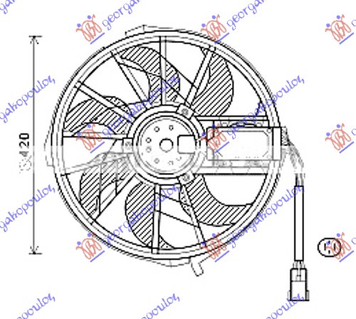 VENTILATOR (MOTOR+ELISA) (420mm)