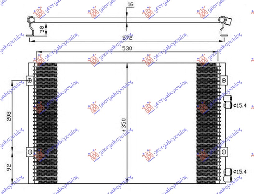 HLADNJAK KLIME 2.2 CRD (54x35x1.6)      