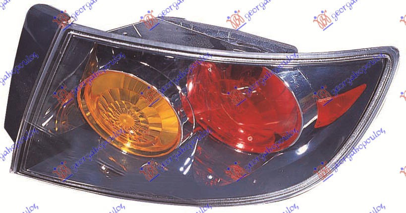 STOP LAMPA SPOLJASNJA 4 VRATA (CRNA) -06 (DEPO)