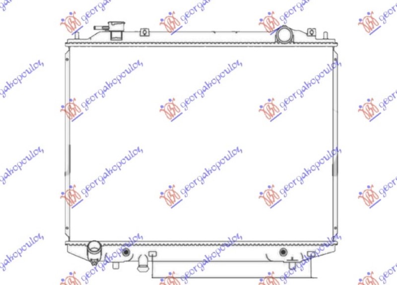 HLADNJAK MOTORA 2.6 BENZIN - 2.5 DTD (+/-AC) (450x635x36) (KOYO)