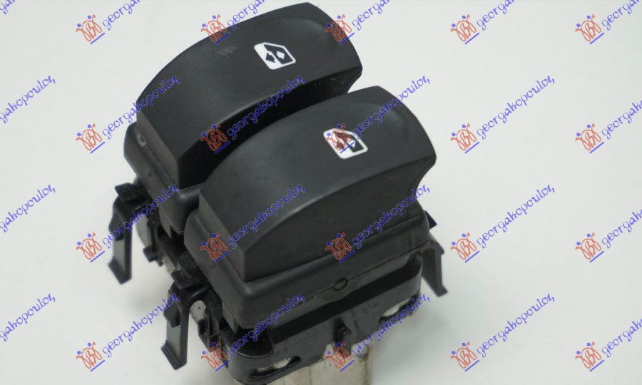 PREKIDAC U PREDNJIM VRATIMA (2 TASTERA) (PREDNJI PROZORI) (LEVI AUTO) (BELI KONE - LEVO
