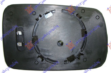 STAKLO RETROVIZORA SA GREJACEM PLAVO (ASFERICNO) - LEVO
