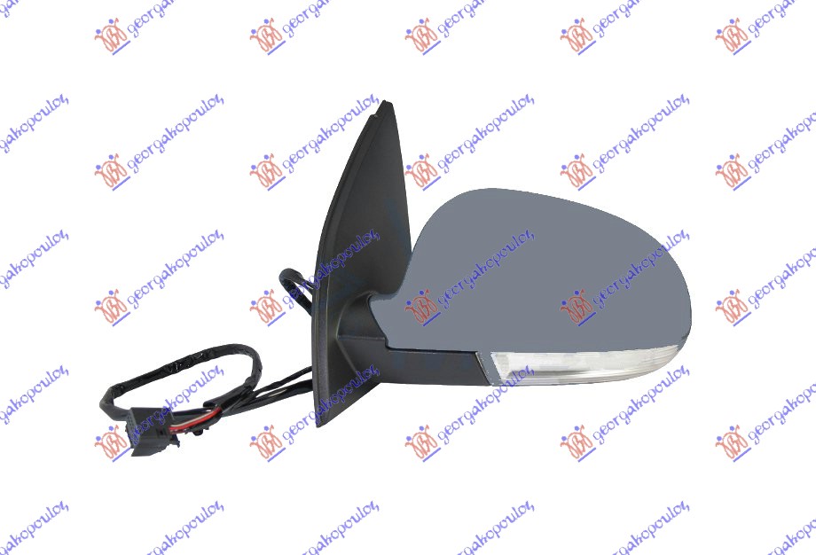 RETROVIZOR ELEKTRICNI SA GREJACEM PM (ELEKTRO-SKLOPIV) (MIGAVAC) (SVETLO) (A KVA