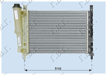 HLADNJAK MOTORA 1.4/1.5i 8V (520x322x34)