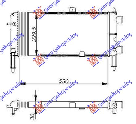 HLADNJAK MOTORA 1.0-1.2(53x23)883767