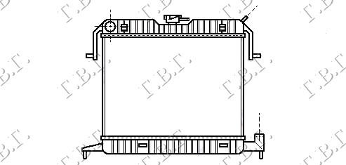 HLADNJAK MOTORA 1.8/2.0cc (-AC) (40x50)