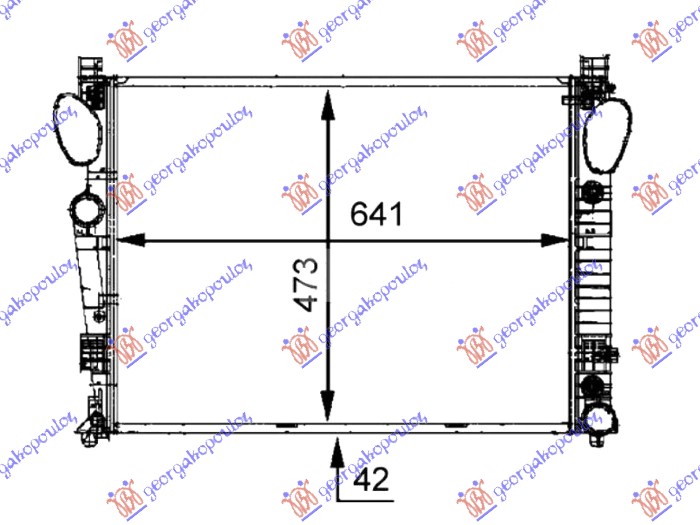 HLADNJAK MOTORA 5.0/5.5/5.8/6.0 BENZIN - 3.2/4.0/4.3 DIZEL (MANUELNI/AUTOMATSKI)