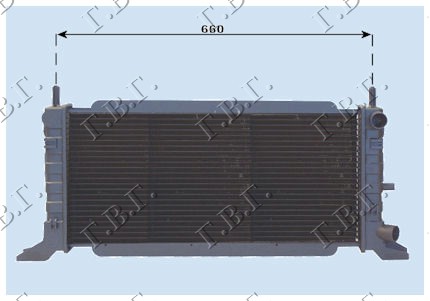 HLADNJAK MOTORA 1.1/1.3 (60.3x29.8) 88-90