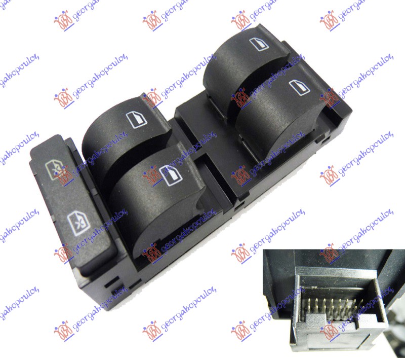 PREKIDAC U PREDNJIM VRATIMA (4 TASTERA) (16 PIN) - LEVO