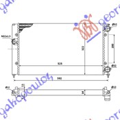 HLADNJAK MOTORA 1.8i 8V (52.5x32)
