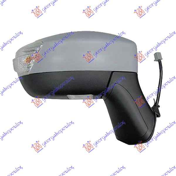 RETROVIZOR ELEKTRICNI SA GREJACEM PM (ELEKTRO-SKLOPIV) (MIGAVAC) (SVETLO) (ASFER - DESNO