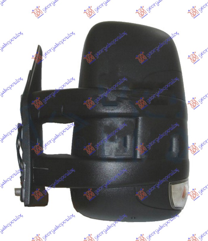 RETROVIZOR MEHANICKI KRATKI (MIGAVAC) (KONVEKSNO STAKLO) - LEVO