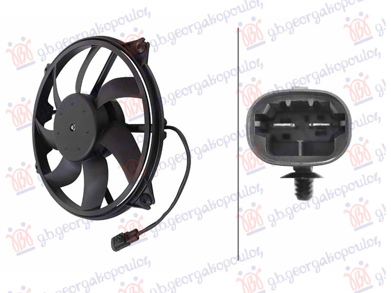VENTILATOR (MOTOR+ELISA) (2 PIN) (388mm)