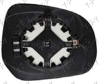 STAKLO RETROVIZORA SA GREJACEM (KONVEKSNO) - DESNO