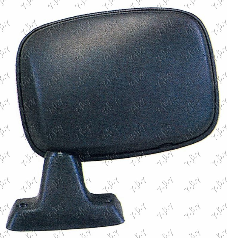 RETROVIZOR MEHANICKI CRNI KRATKI (RAVNO STAKLO) - LEVO