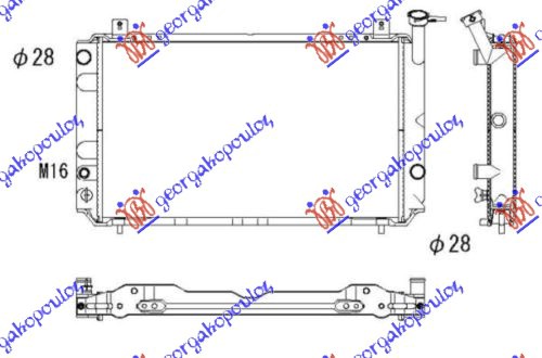 HLADNJAK MOTORA 1.0/1.3/1.5/1.6CC (59x34.8)