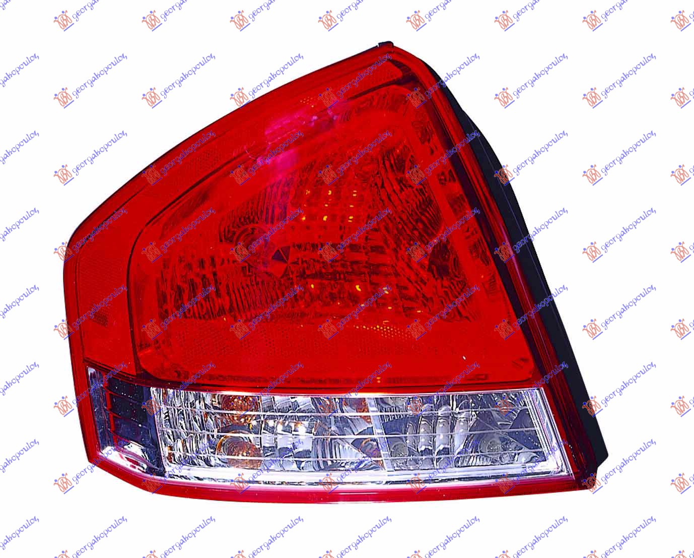 STOP LAMPA 4 VRATA 07- (EXPORT TIP) (DEPO) - LEVO