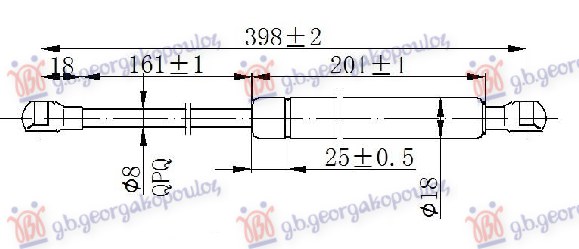 AMORTIZER HAUBE (400L-250N)