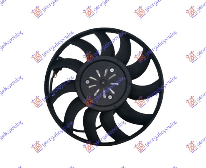 VENTILATOR (MOTOR+ELISA) 4.0 TFSI/6.3 FSI BENZIN - 3.0/4.2 TDI DIZEL (380mm) (40