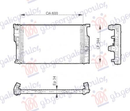 HLADNJAK MOTORA 1.5/1.6/3.0 (118i/120i/125i/135i-M) BENZIN - 2.0 (120d/125d) DIZ
