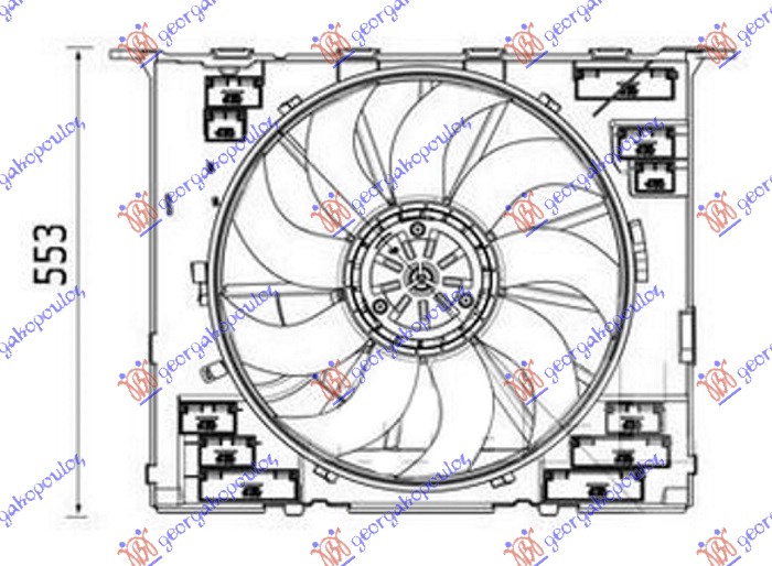 VENTILATOR 2.0-3.0 BEN (484mm) (400W) 4P