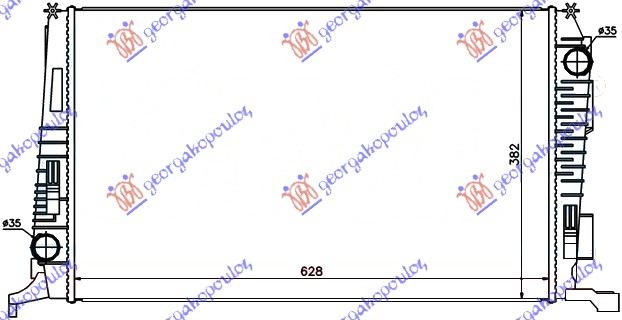 HLADNJAK MOTORA 1.5 DCI (62.8x39) (NRF)