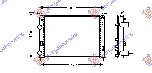HLADNJAK MOTORA 1.6 BENZIN (52x37x24) 00- (NISSENS)