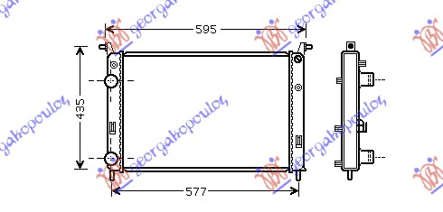 HLADNJAK MOTORA 1.3 JTD (523x397x34) 03-
