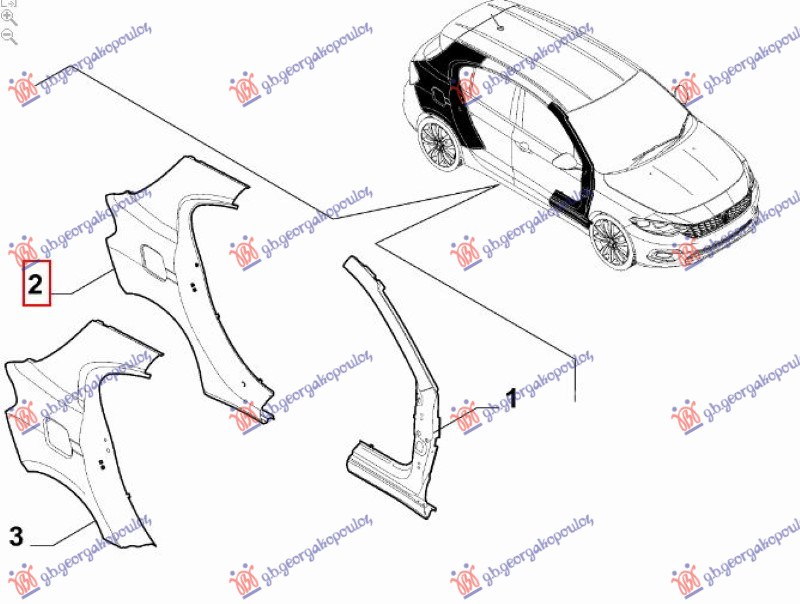 ZADNJI BLATOBRAN (H/B) (O) - LEVO