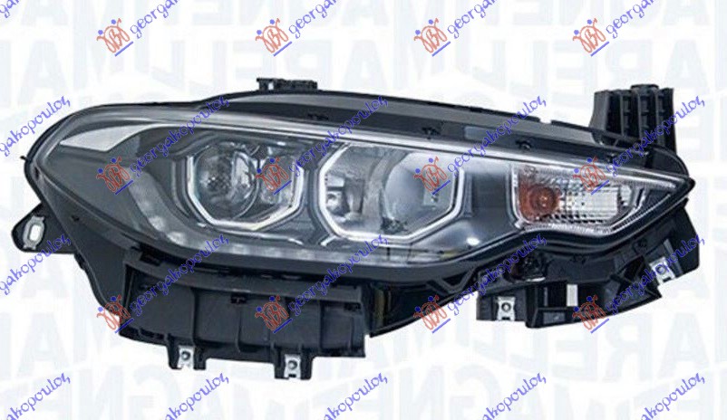 FAR ELEKTRICNI (H7/H7) SA LED DNEVNIM SVETLOM HROM (MARELLI) - DESNO