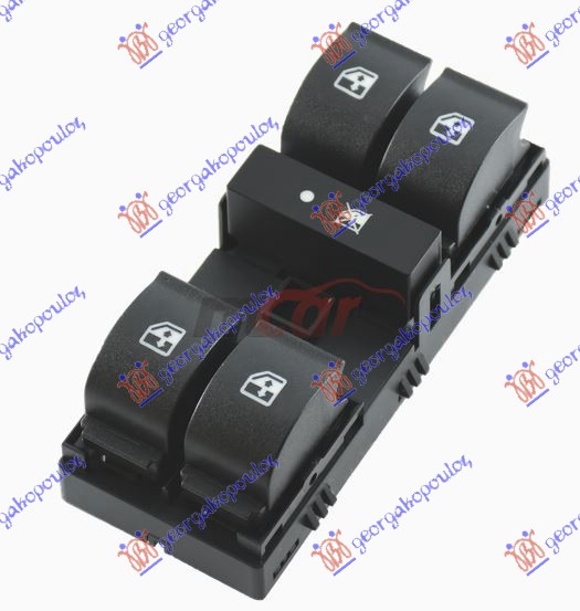 PREKIDAC U PREDNJIM VRATIMA (4 TASTERA) (12 PIN) - LEVO