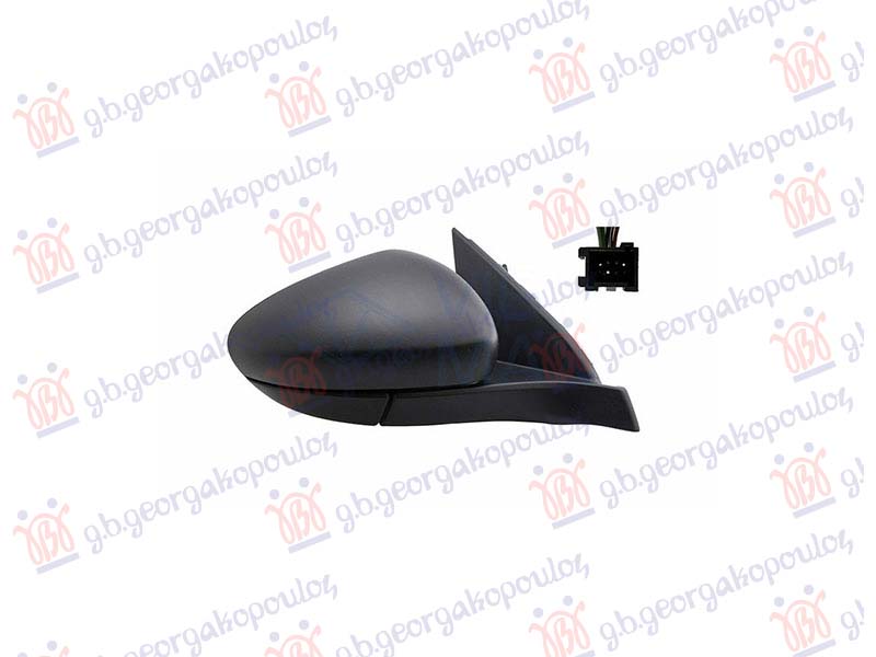 RETROVIZOR ELEKTRICNI SA GREJACEM CRNI (SENZOR) (A KVALITET) (KONVEKSNO STAKLO)