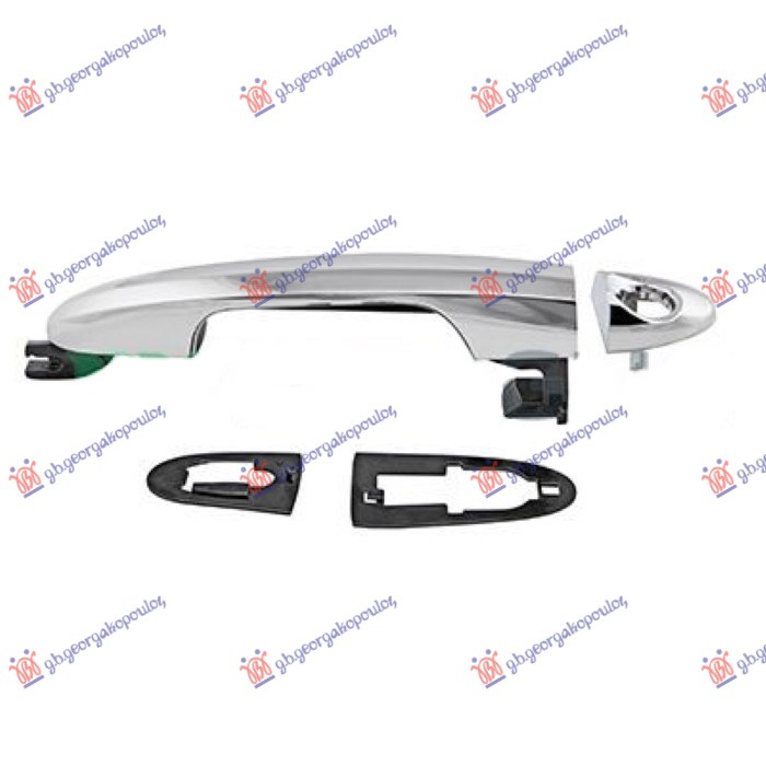 KVAKA PREDNJIH VRATA SPOLJASNJA HROM - LEVO