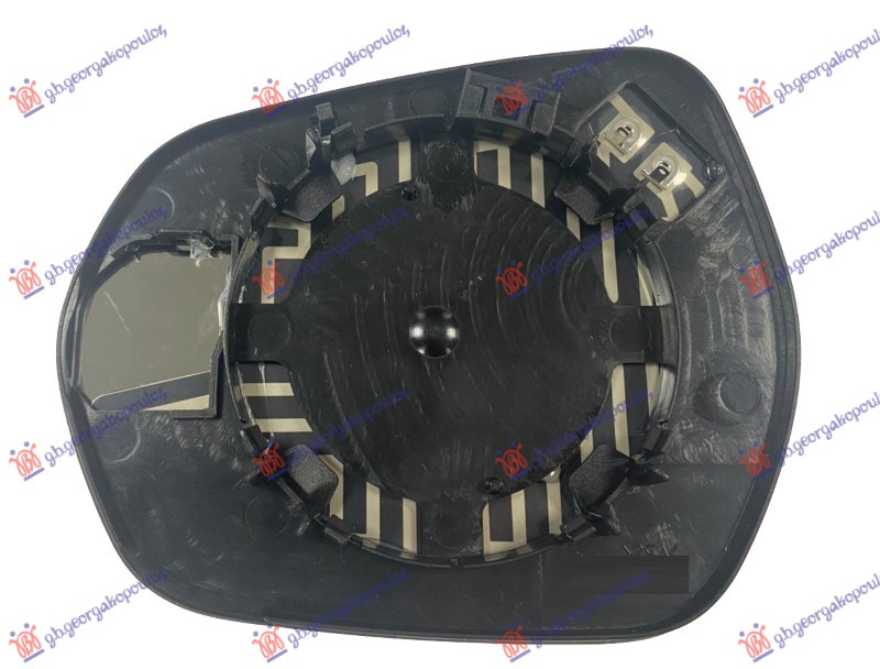 STAKLO RETROVIZORA SA GREJACEM (KONVEKSNO) - DESNO