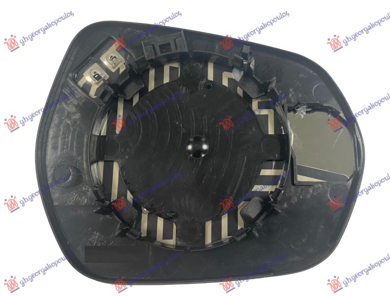 STAKLO RETROVIZORA SA GREJACEM (KONVEKSNO) - LEVO